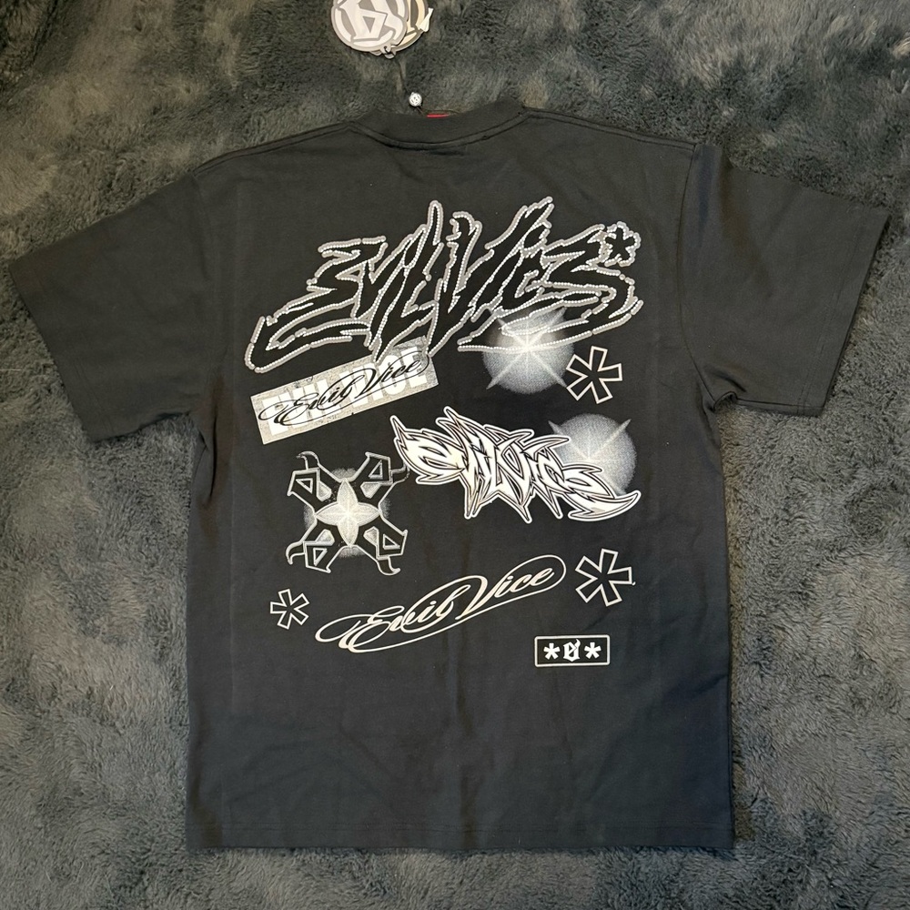 EVIL VICE Multi Logo Black Size Large